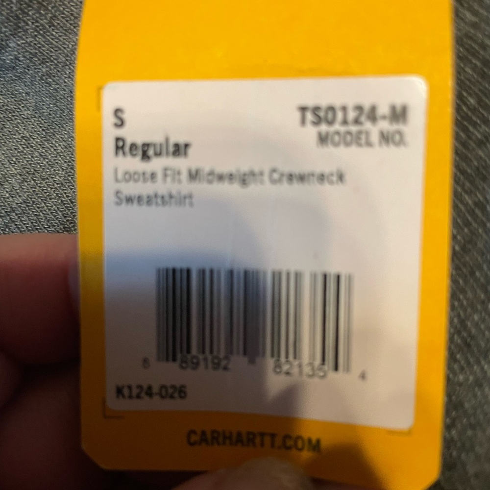 Carhartt Men's Dark Gray NEW Netflix Stories Mid-weight Loose-fit Crewneck Sweat - Picture 4 of 4